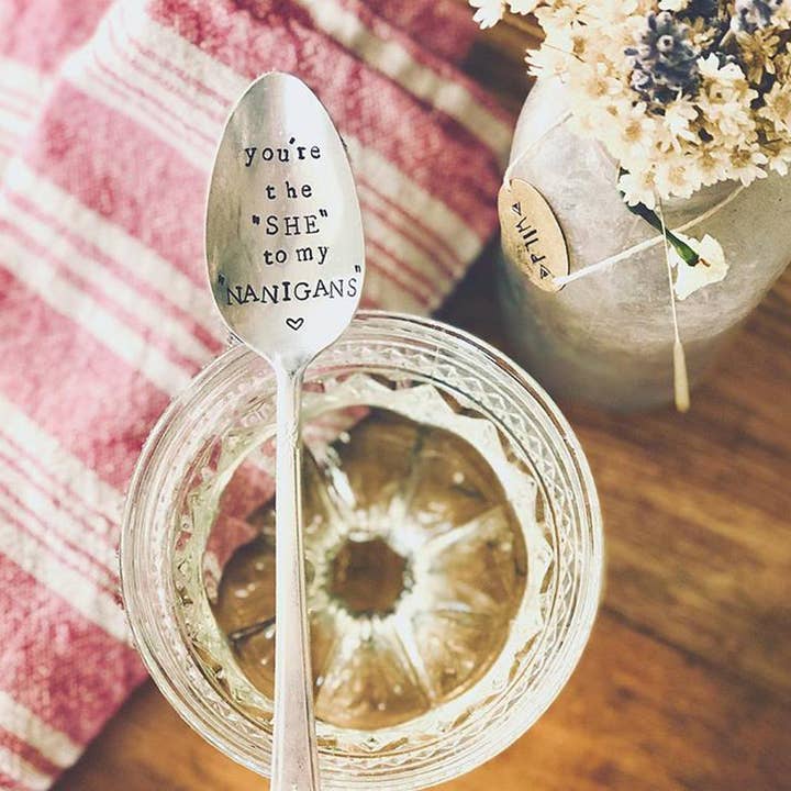 Shenanigans Spoon for wholesale by Sweet Thyme Design