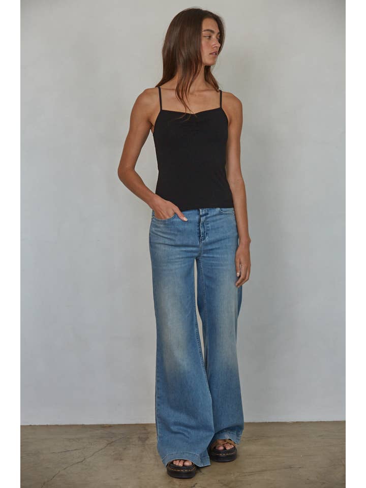 By Together - Wholesale Camisole - Women's - L8502 | Knit Cotton Spandex Jersey V-Neck Cami Top