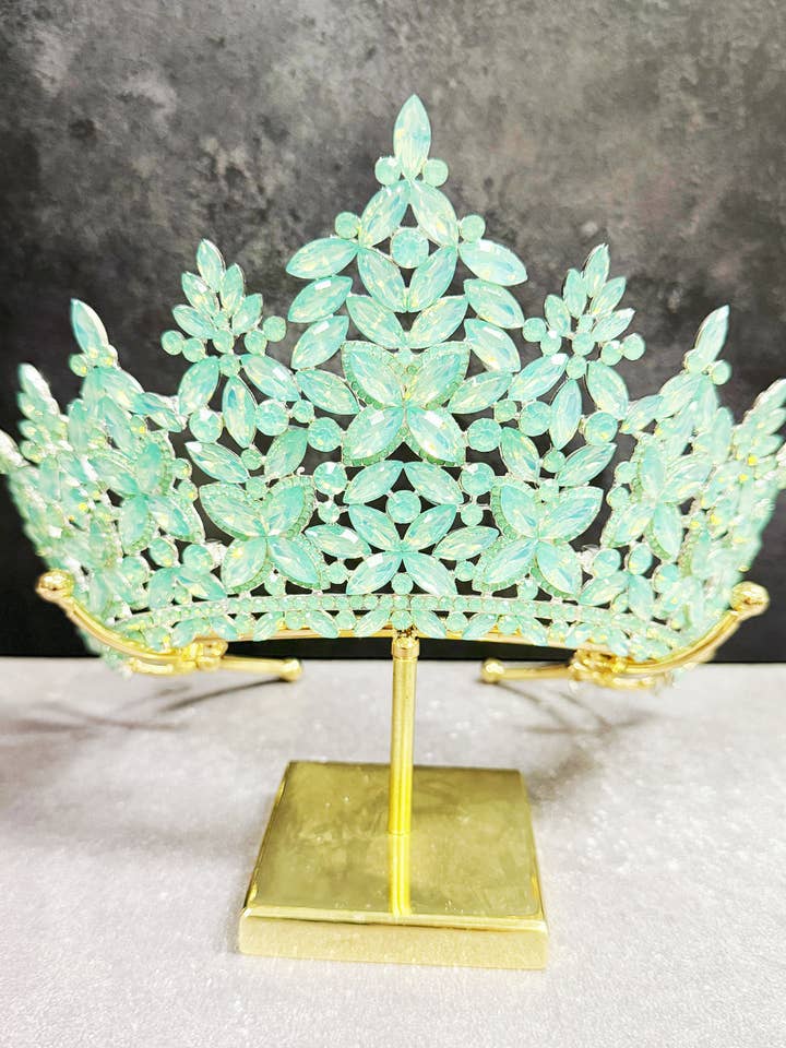 Emerald Gemstone Crown, Wedding Jewelry, Bridal Headpiece for wholesale by Happy Dream Gifts