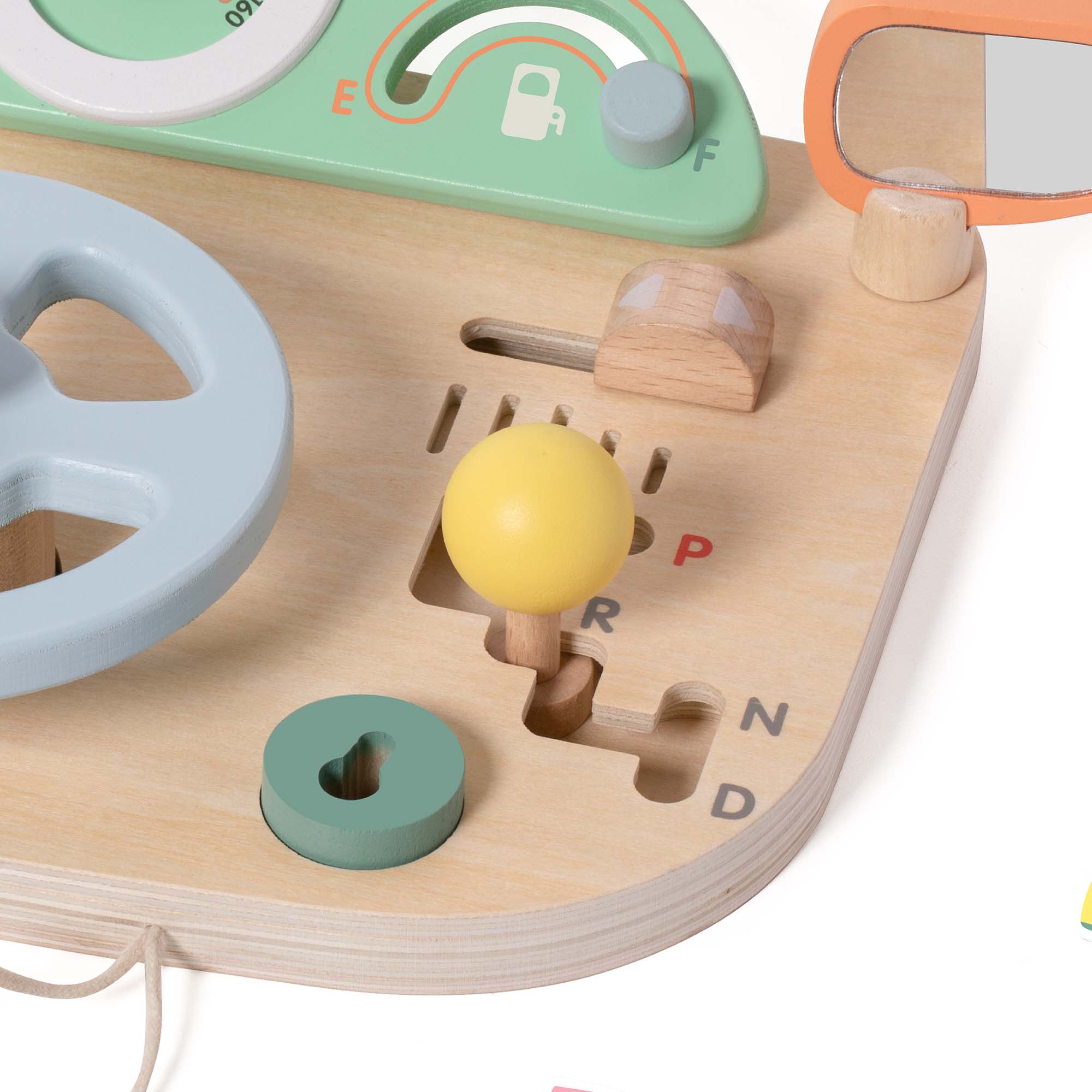 Hippychick - Vente Lot de jouets – enfant - Volant multifonction en bois FSC Classic World2