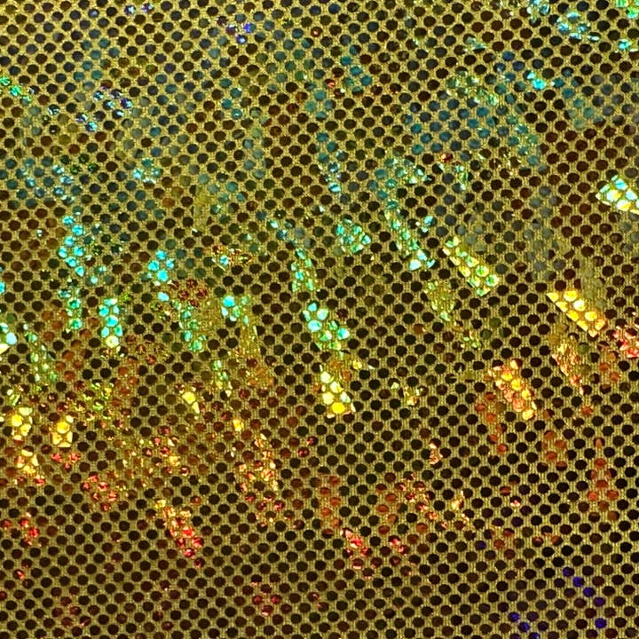 Spandex palace – wholesale Tygrulle – Nylon Spandex tyg med splittrat glas hologramdesign - Lyft din stil med modern stil | Spandex Palace
