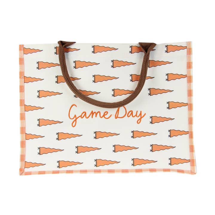Game Day Pennant Tote Bag for wholesale by Barrel Down South
