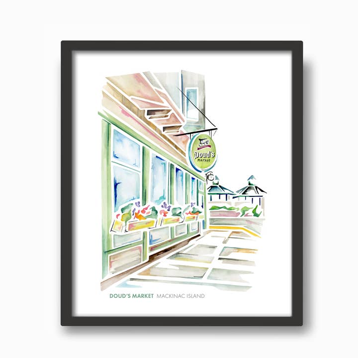Emily Frushour - Wholesale Art Print - Custom for Little Luxuries: Doud's Market3