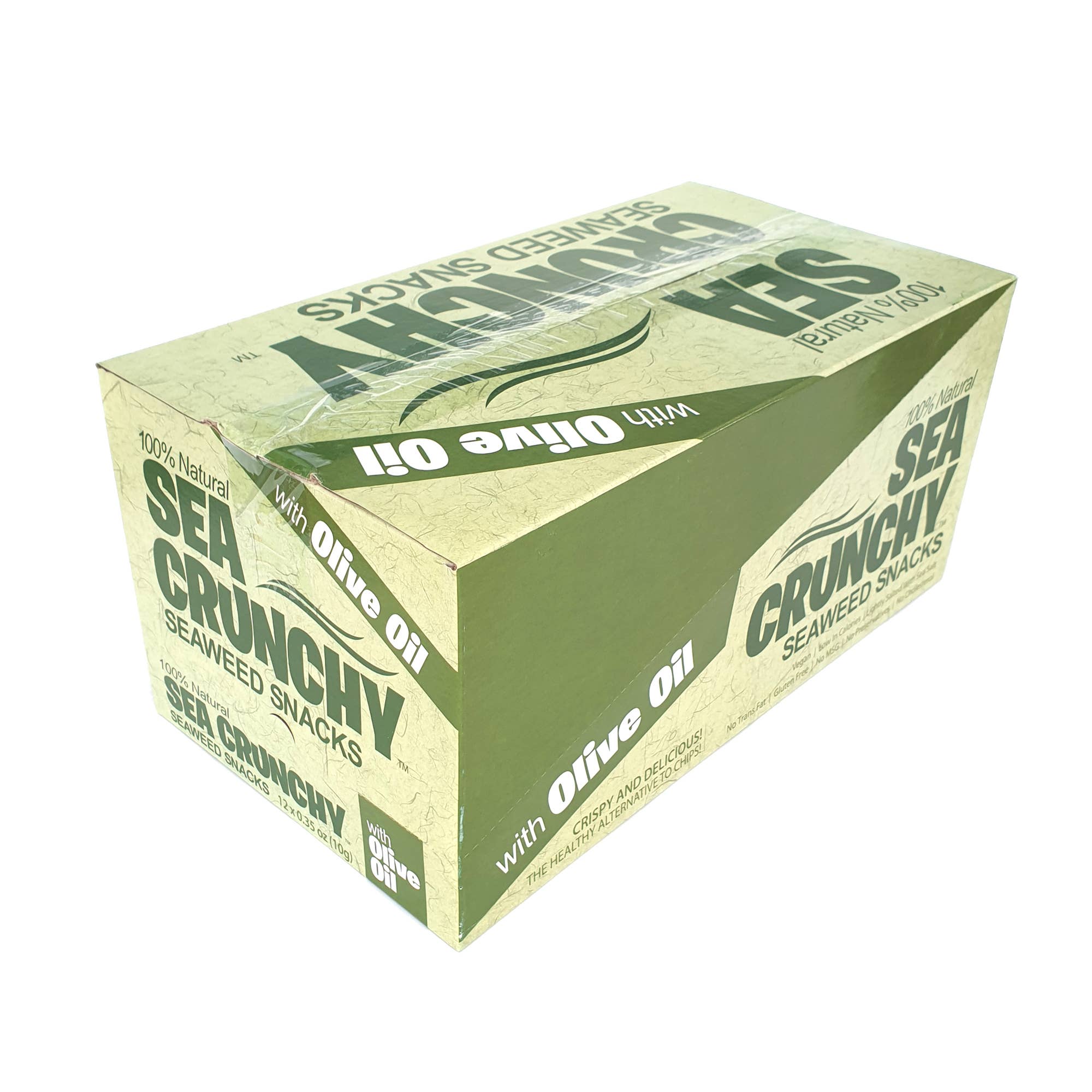 SEAWEED MARKET - Wholesale Puffed Snack - Sea Crunchy Seaweed Snacks with Olive Oil 10g x 12pcs5