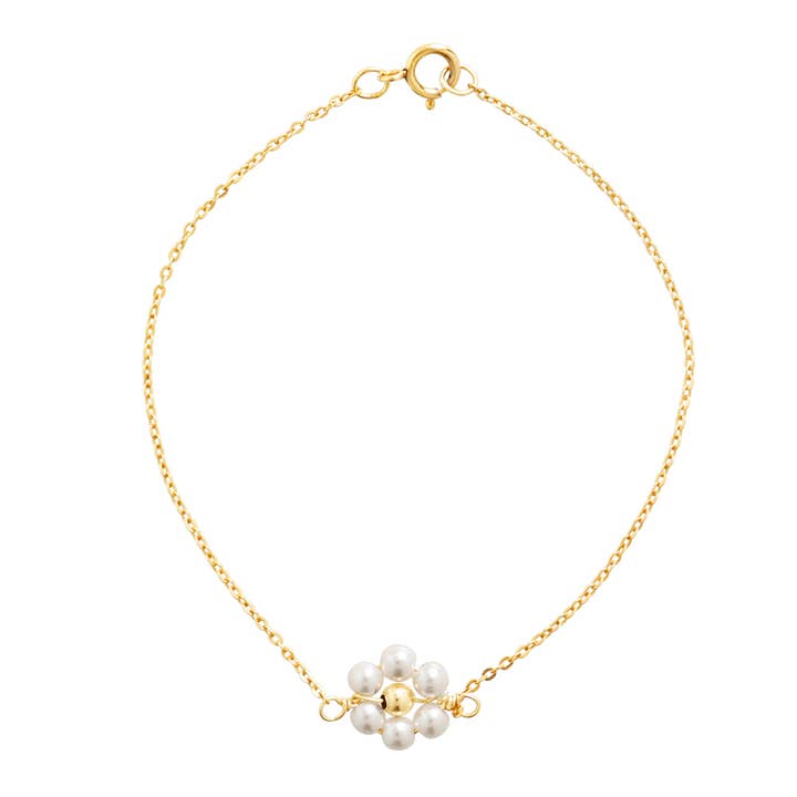 Perlet Daisy Pearl armbånd for engroshandel hos Ofina Jewelry