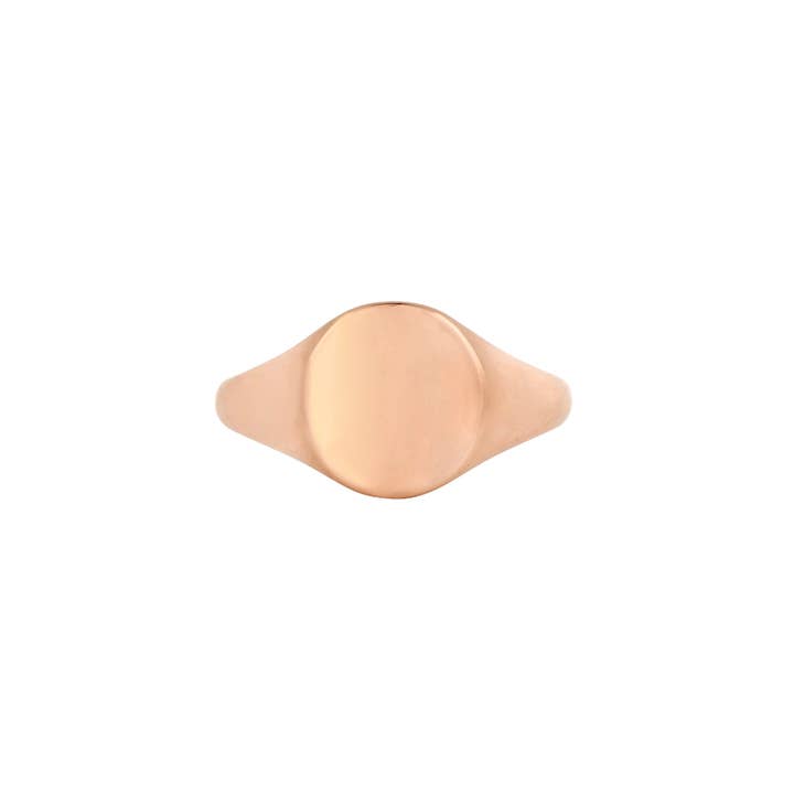Twistedpendant - Venta al por mayor Anillo de sello - Anillo de sello liso - oro rosa