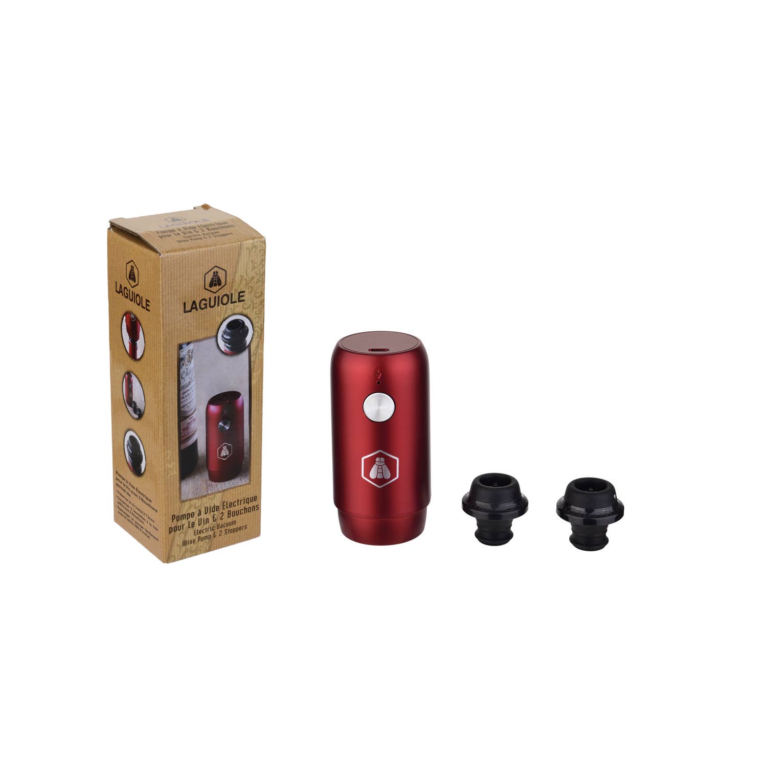 Laguiole - Wholesale Wine Tool Set - LAGUIOLE Electric Wine Pump + Stopper1