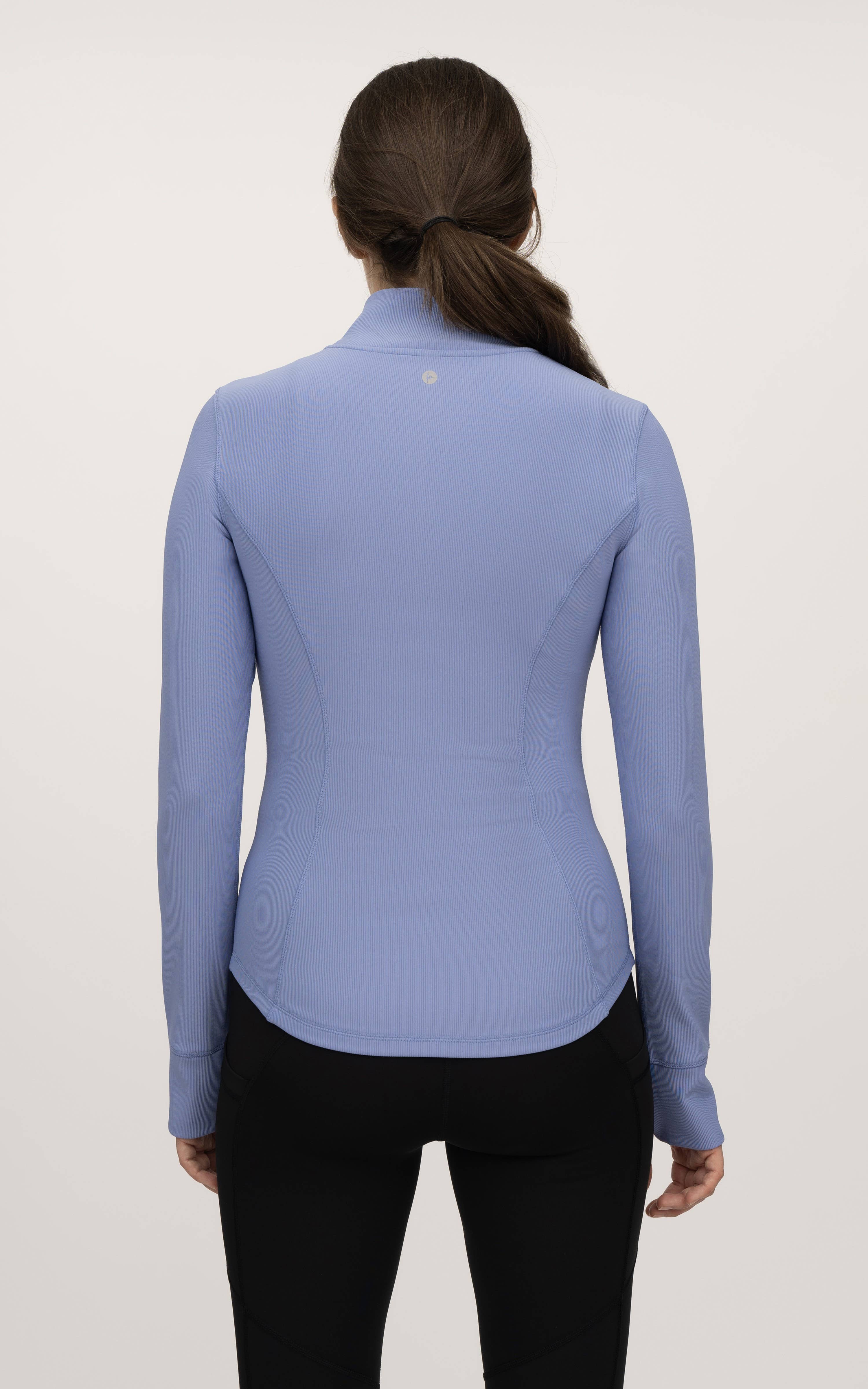 90 Degree by Reflex & Yogalicious - Wholesale Athletic Jacket - Women's - Women's Everyday Ribbed Full Performance Full Zip Jacket10