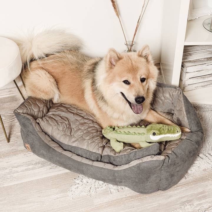 ne&no - Wholesale Pet Plush Toy - Dog - ne&no® Durable Dog Toy with Squeaker - Crocodile Kris6