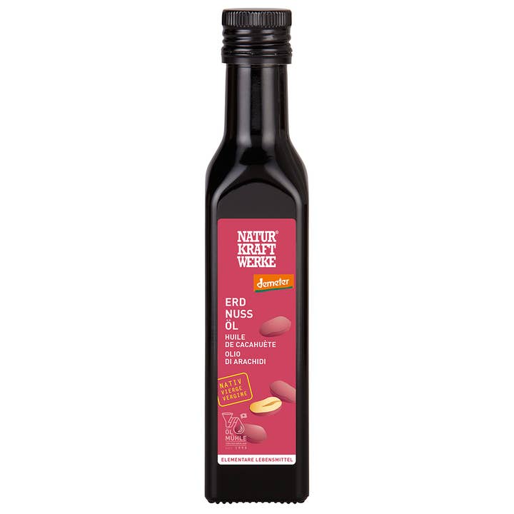 NaturKraftWerke - Vente Huile de cuisson - huile d'arachide vierge 250 ml Demeter