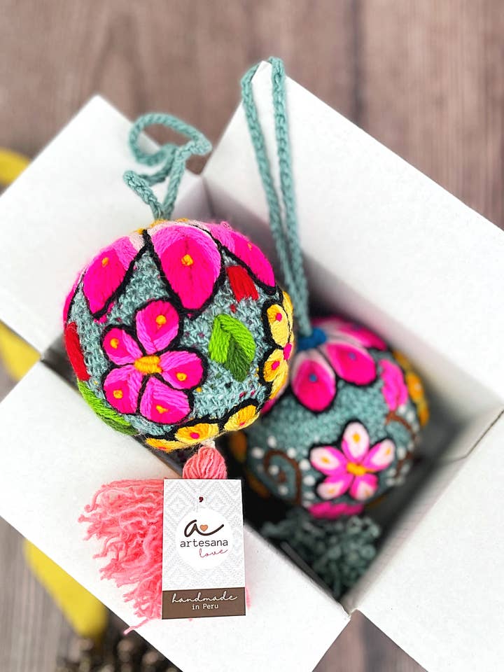 Garden Ball Ornament for wholesale by Artesana Love