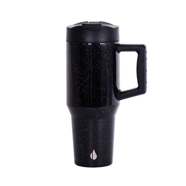 Pendler Isolierter Sip/Straw Becher 32oz - Schwarzer Sprenkel für den Großhandel von Elemental