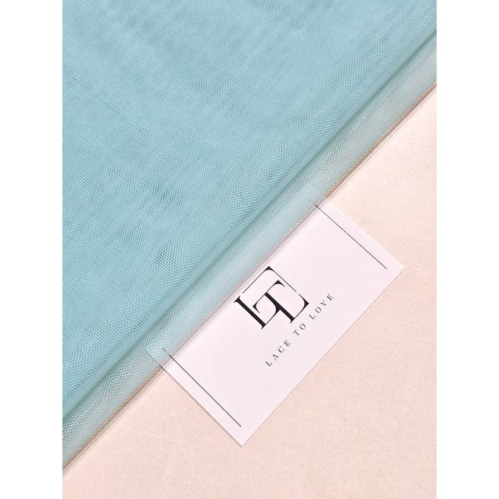 Lace To Love - Wholesale Craft Supplies - Light Blue Soft Tulle Fabric 53" Wide T131713