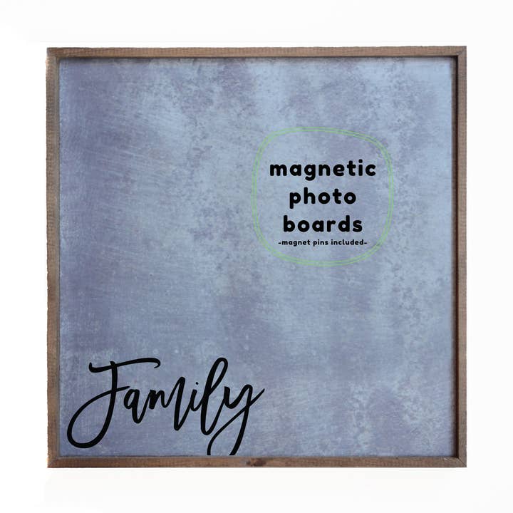 12x12 Magnetic Photo Frame - Family for wholesale by Driftless Studios