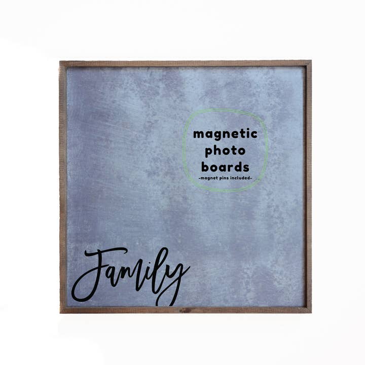 Driftless Studios - Wholesale Picture Frame - 12x12 Magnetic Photo Frame - Family