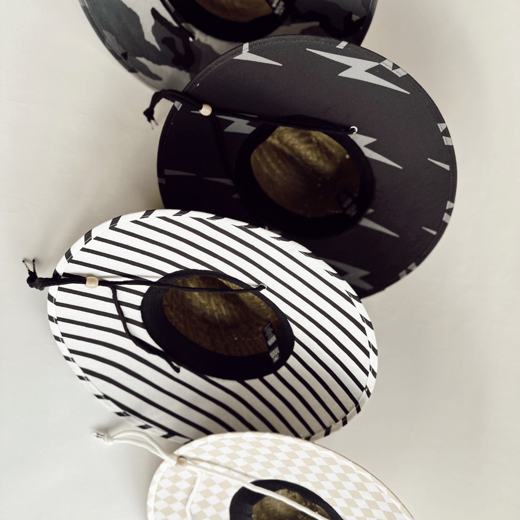 Local Beach - Wholesale Straw Hat - Unisex - Striped Adult Lifeguard Hat8