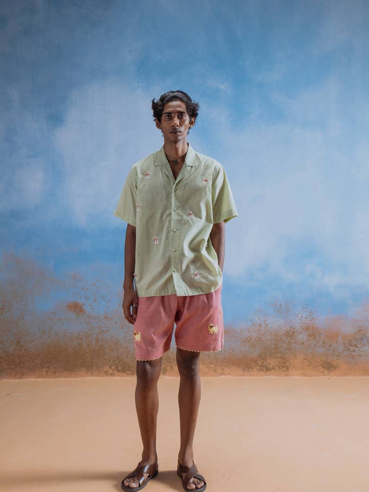 CHEMISE POUR CHIEN EN POINT DE CROIX HONEY BUNNY - 100 % COTON pour la vente par Choyal - Fair Trade Unisex Clothing