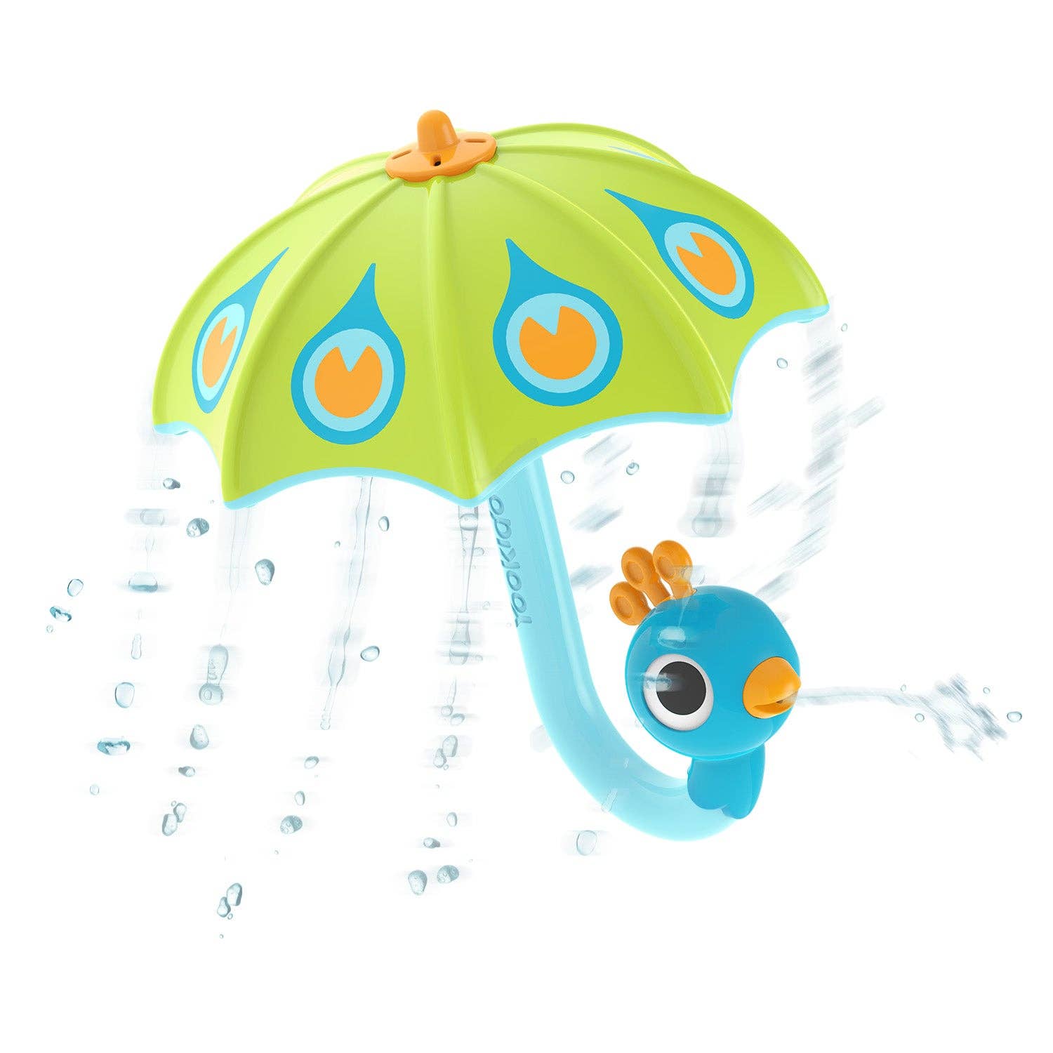 Yookidoo - Wholesale Bath Toy - Baby - Fill 'N' Rain Peacock Umbrella