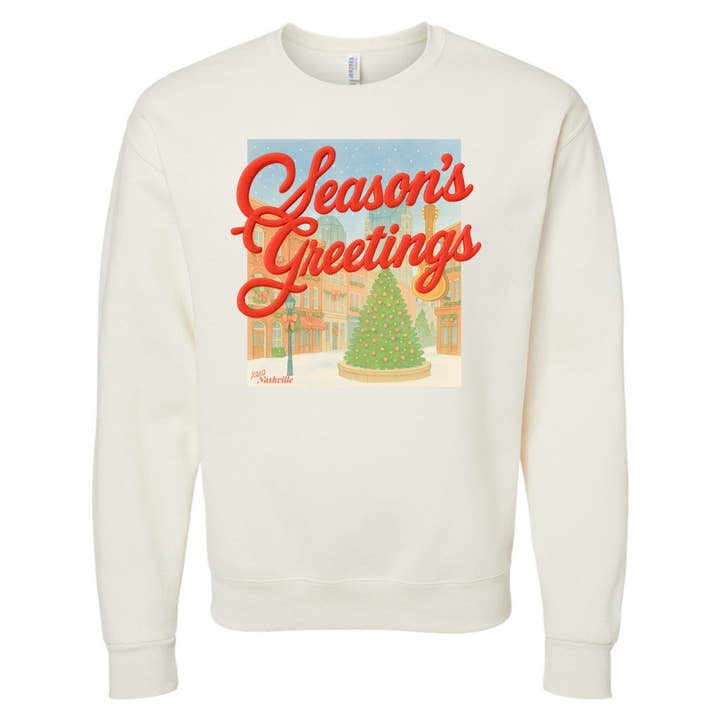United Monograms - Wholesale Graphic Sweatshirt - Women's - PUFF Make It Yours™ 'Season's Greetings' Crewneck Sweatshirt28