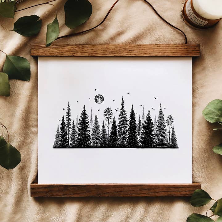 Kaari & Co. - Wholesale Art Print - Tree Line II Art Print2