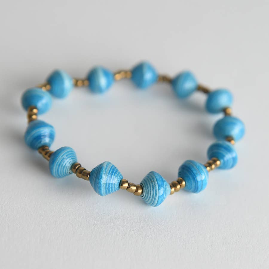 Project Have Hope - Vendita all'ingrosso Bracciale con perline - Bracciale in carta elasticizzata a righe7