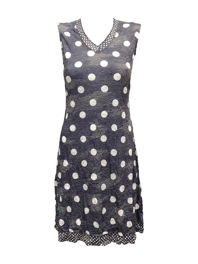 ABITO SENZA MANICHE MERROW CON SCOLLO A V - NAVY 8570 per la vendita all'ingrosso da parte di David Cline