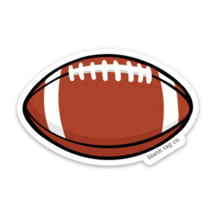 Blank Tag Co.® Waterproof Sticker - Football for wholesale by Blank Tag Co. - Waterproof Stickers