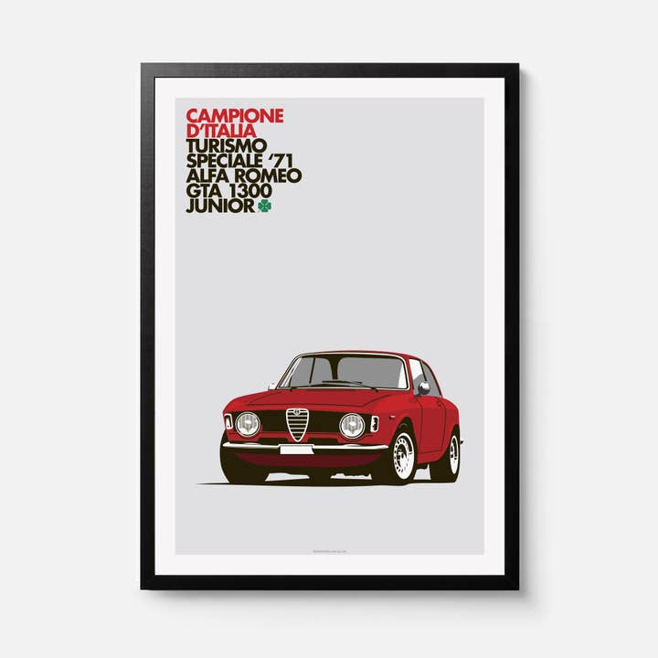 Alfa Romeo 'Champion of Italy' Art Print for wholesale by Graphic Deluxe