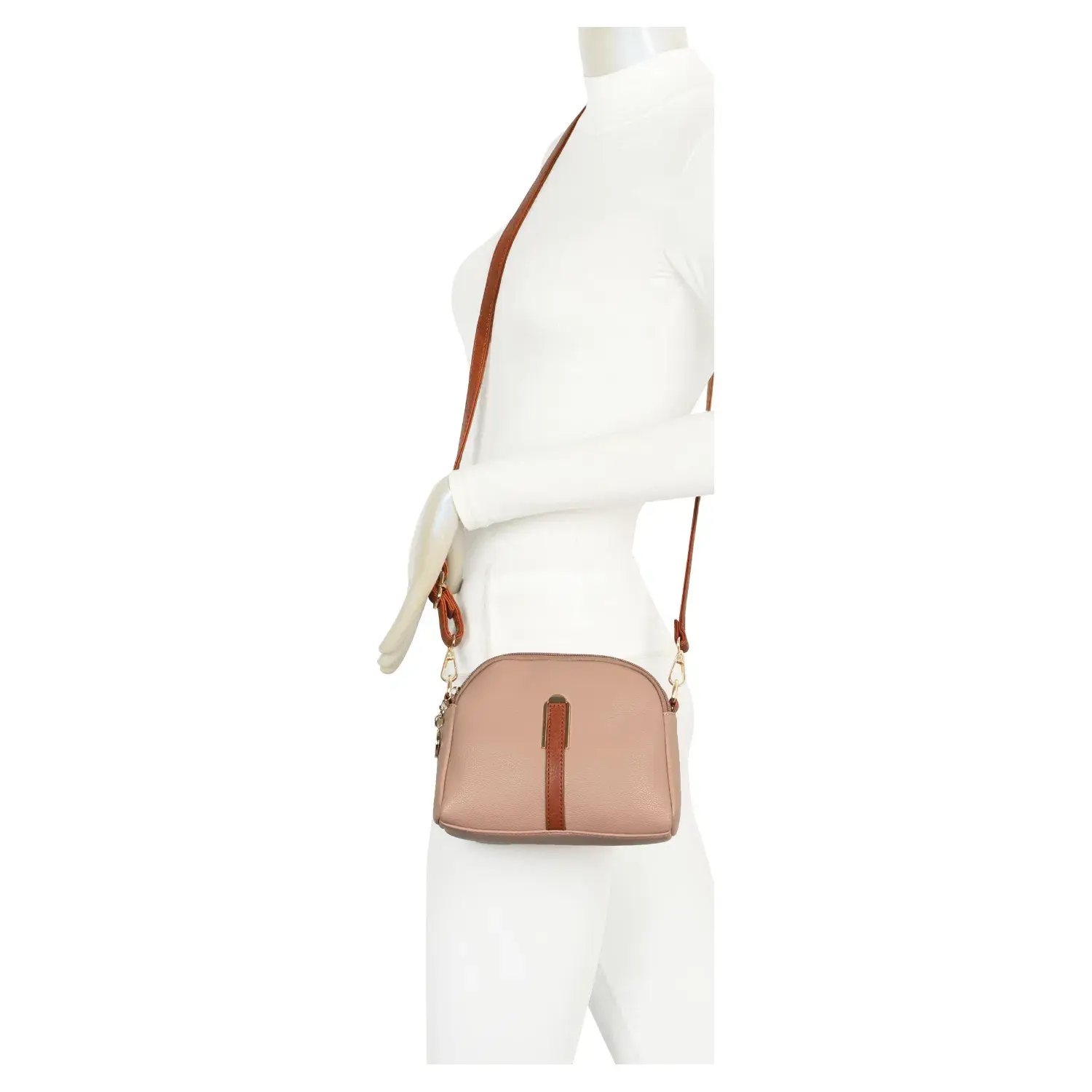 Superbia – wholesale Crossbody bag – Women's – Superbia Small Two-Zippers Shoulder Bag Cross Body Bag-93239