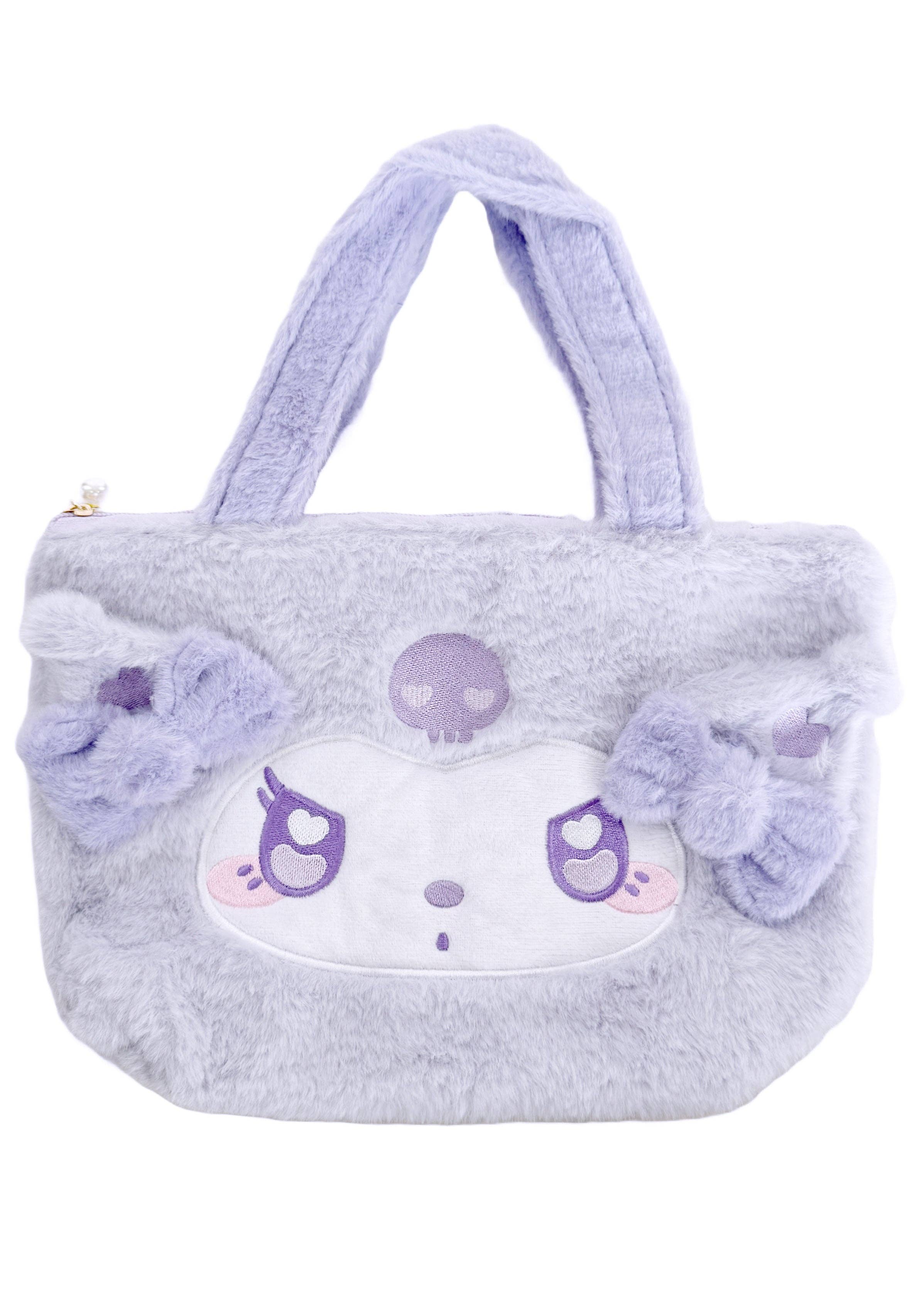 LASR – Engroshandel Tote bag - Dame – Sanrio Kuromi mini taske i plysstof med animeøjne
