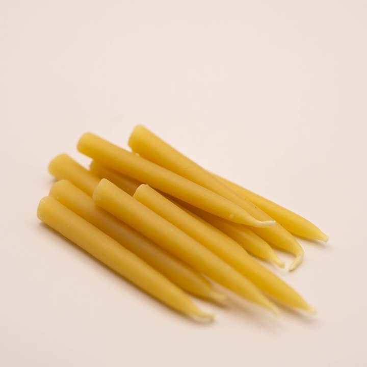 The Polite House - Wholesale Tapered Candle/Candlestick - 20-Minute Beeswax Candles: Refill Box, no holder