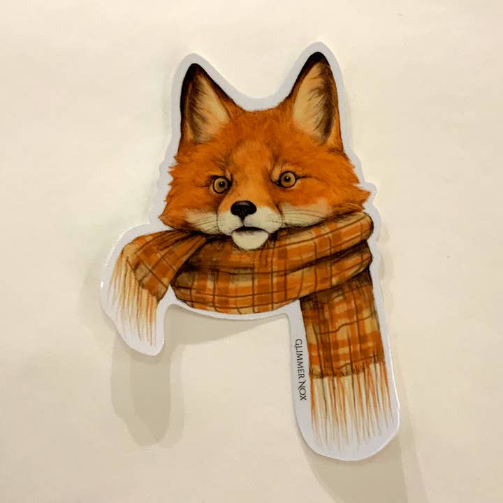 Pippin Foxington Vinyl Sticker for wholesale by Glimmer Nox