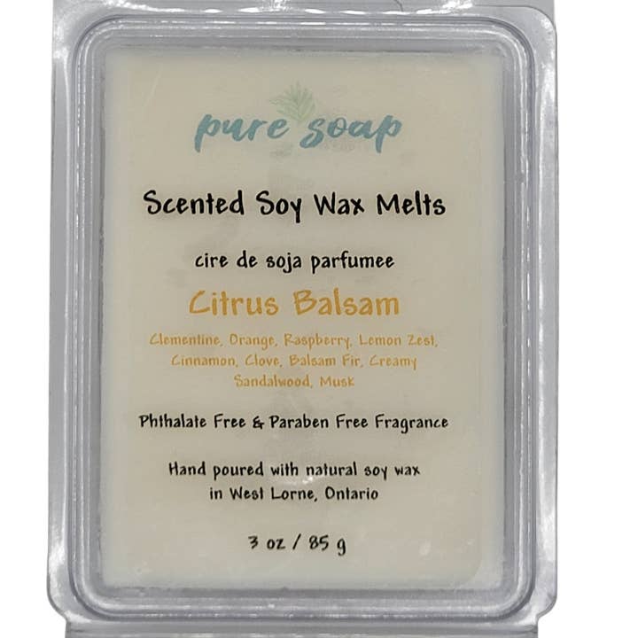 Citrus Balsam Wax Melts for wholesale by Pure Soap Studio