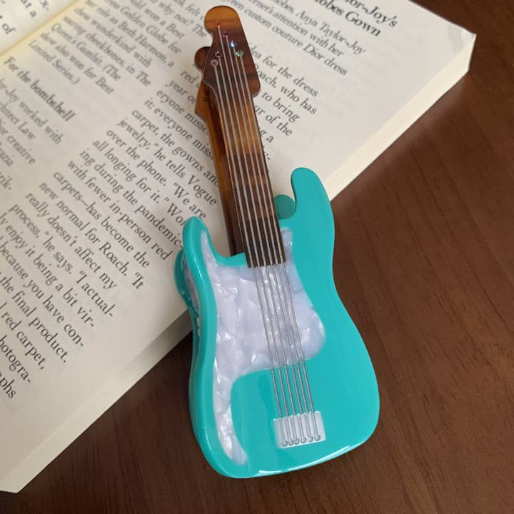 SoapElenGlen - Wholesale Hair Clip - Women's - Stylish Acetate Guitar Hair Claw, Musical Hair Accessory1