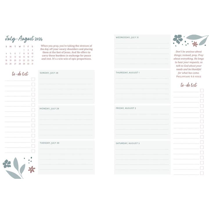 Barbour Publishing, Inc. - Wholesale Planner - 2025 Planner Breathing Room for My Soul