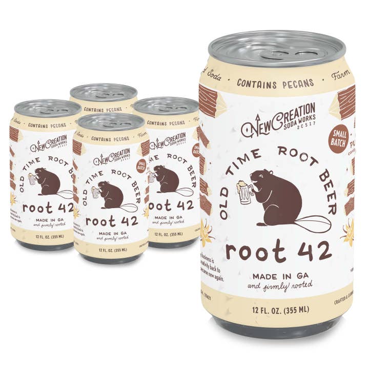 New Creation Soda - Wholesale Soda/Carbonated Drink - Root 42 Old-Fashioned Root Beer (Case of 16)3