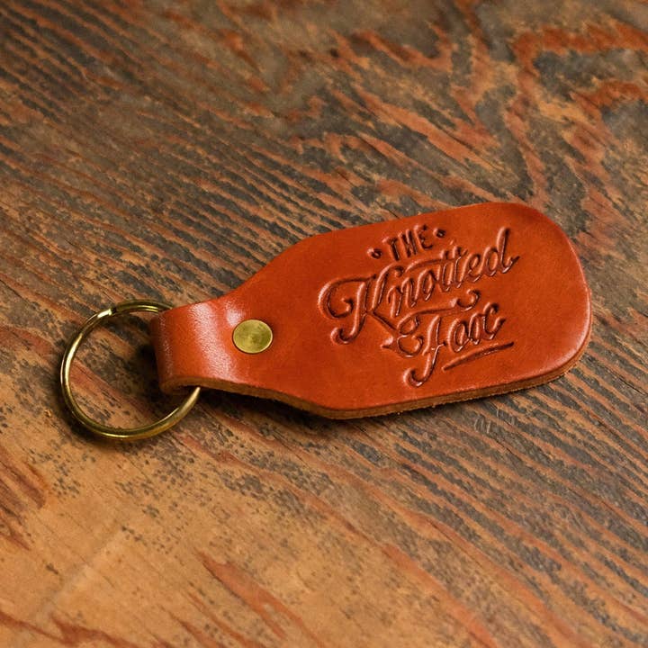 Custom Leather Key Fobs for wholesale by The Local Branch