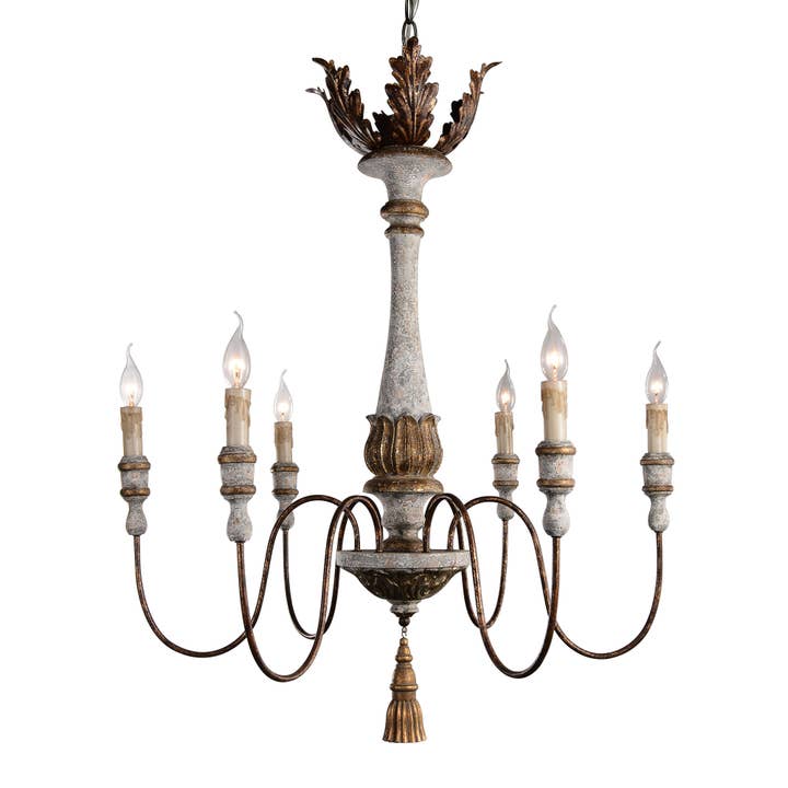 Calandra 6-Light Chandelier for wholesale by Terracotta Designs