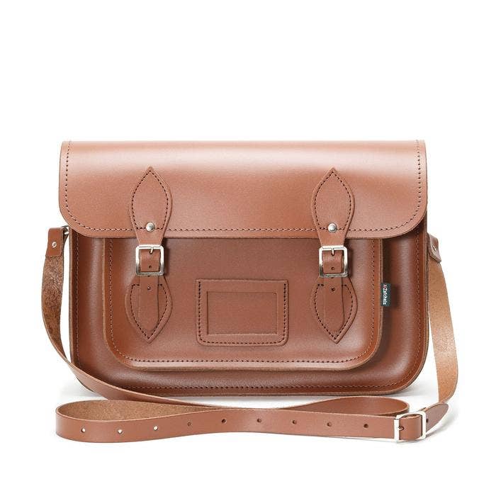 Zatchels - Wholesale Satchel - Women's - Handmade Leather Satchel - Chestnut- Available in 3 sizes1