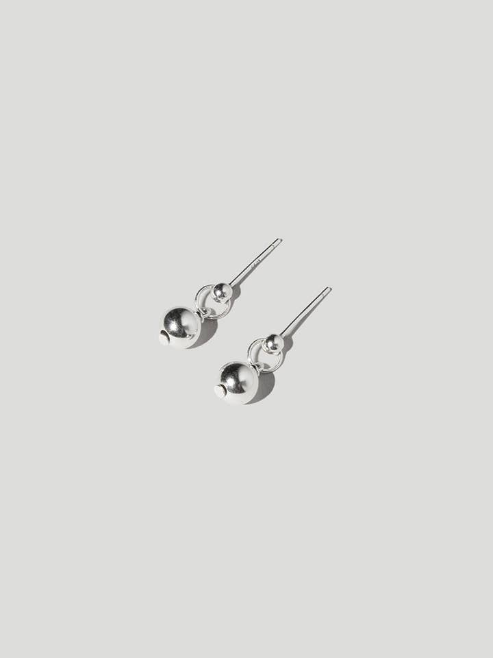Pendientes de bola de plata de ley para venta al por mayor de Maslo Jewelry