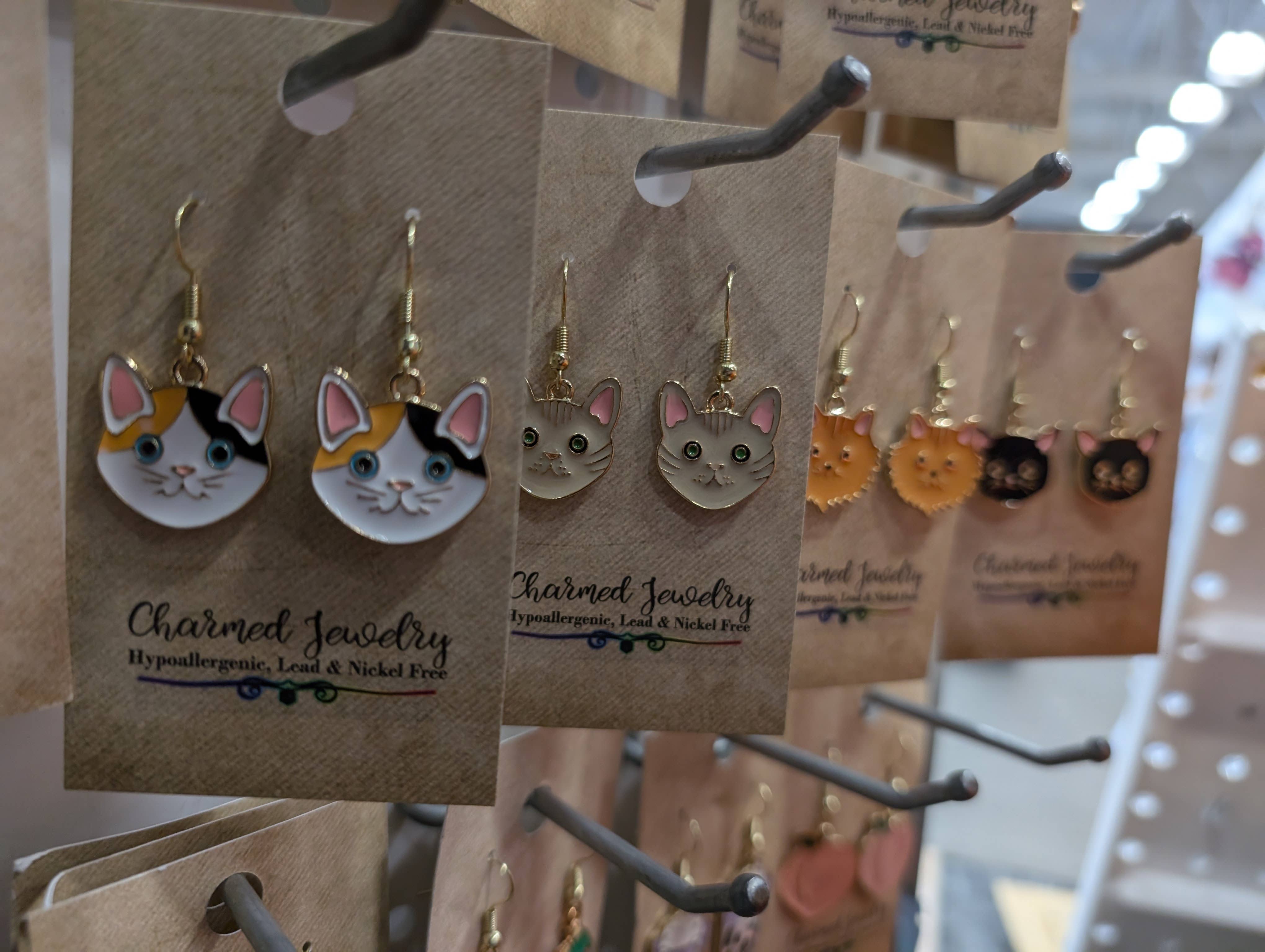Con-Quest Crafts - Wholesale Dangle Earrings - Cat & Dog Earrings & Necklaces18