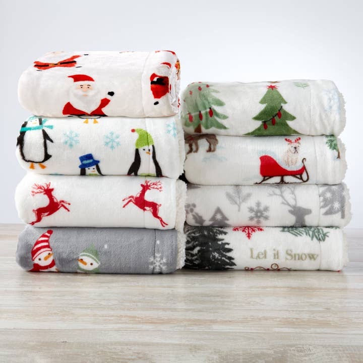 BH Collective - Wholesale Throw Blanket - Sherpa Throw Blanket - Eve Collection