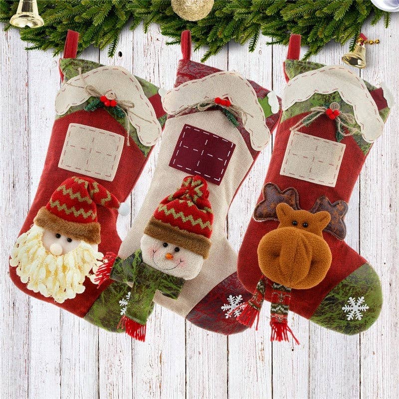 ShieldChic - Wholesale Holiday Stocking - Christmas Stocking Candy Bag Pendant House Big Stocking Decoration Gift Bag4