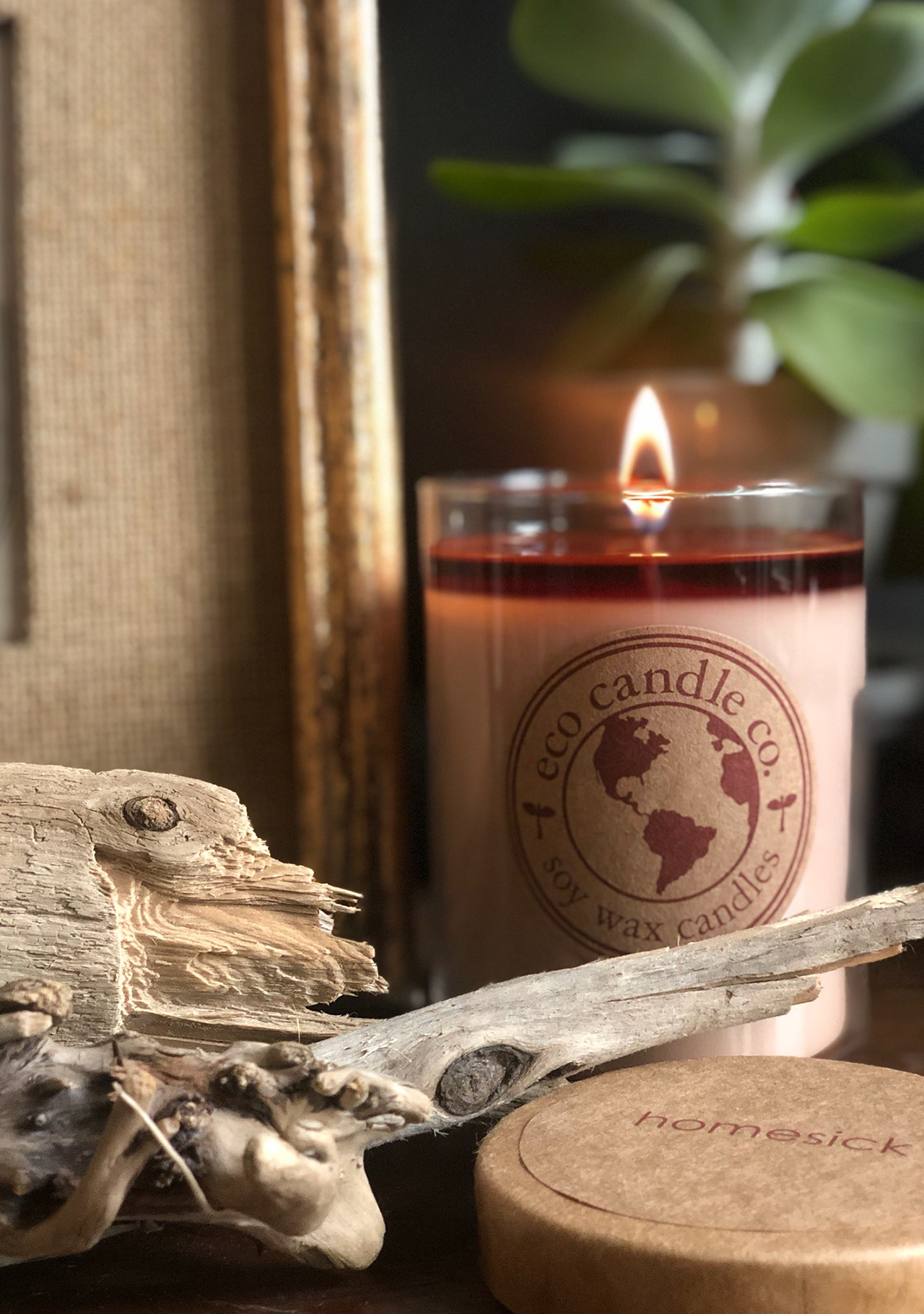 Eco Candle Company - Wholesale Jar/Filled Candle - 18oz eco candle HOMESICK2