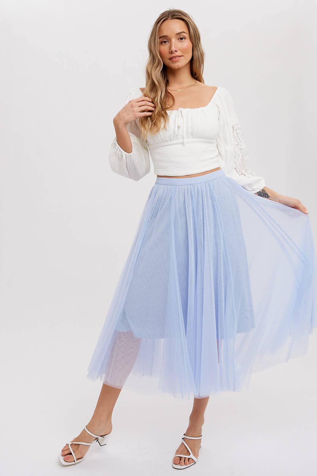 Bluivy - Wholesale Skirt - Women's - TULLE MIDI SKIRT18