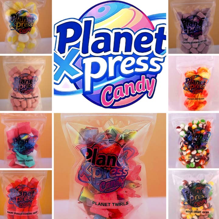 Alpha Wholesale - Wholesale Hard Candy - Planet Xpress Planet Twirls – Freeze-Dried Fruity Candy Twists – Sweet, Crunchy, and Colorful Space-Themed Snack – Shelf-Stable, No Refrigeration Needed
