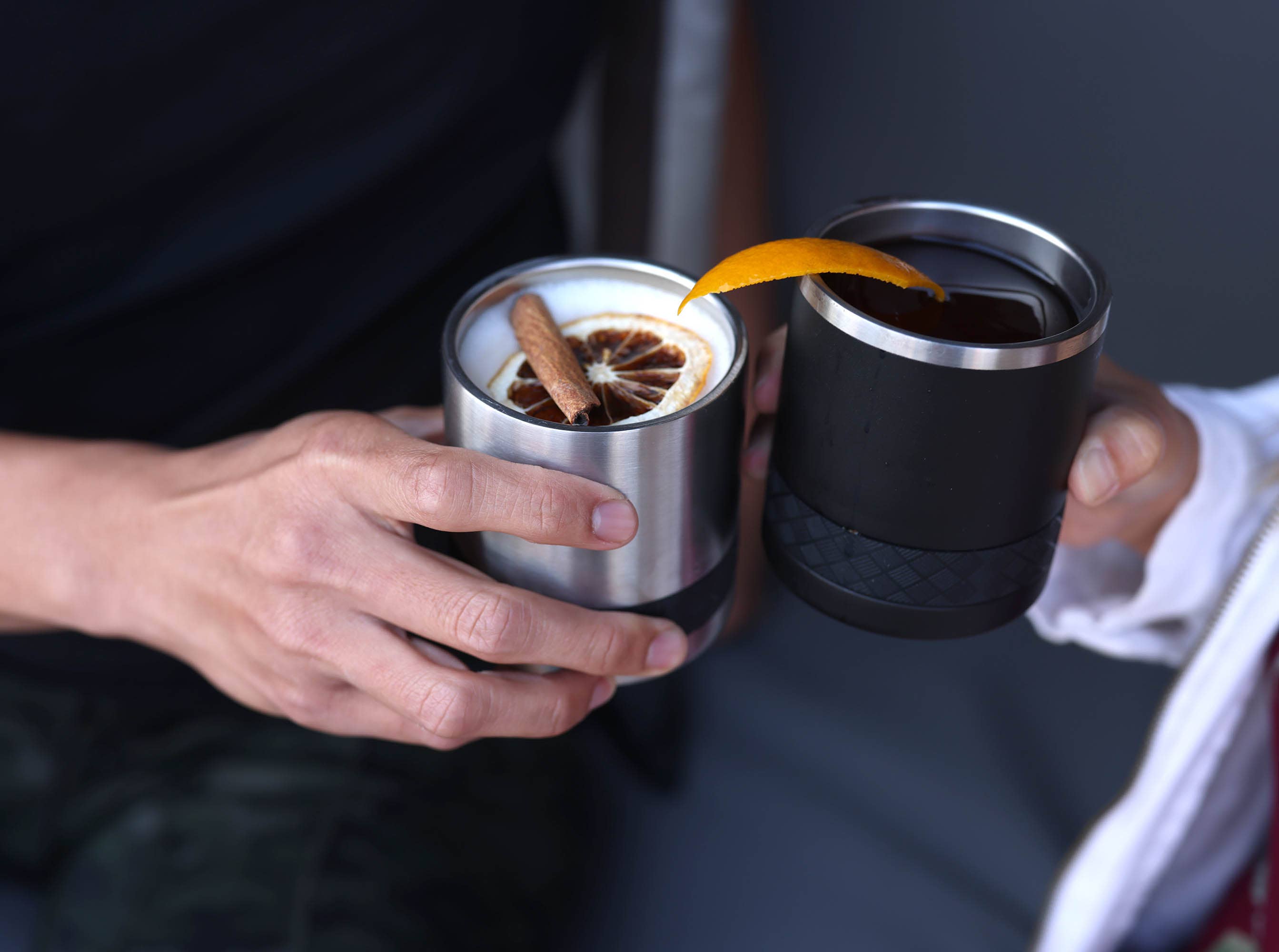 Elemental - Vendita all'ingrosso Bicchiere/tazza termica - Bicchiere da whisky isolato Recess Insulated Rocks 10oz - Nero5