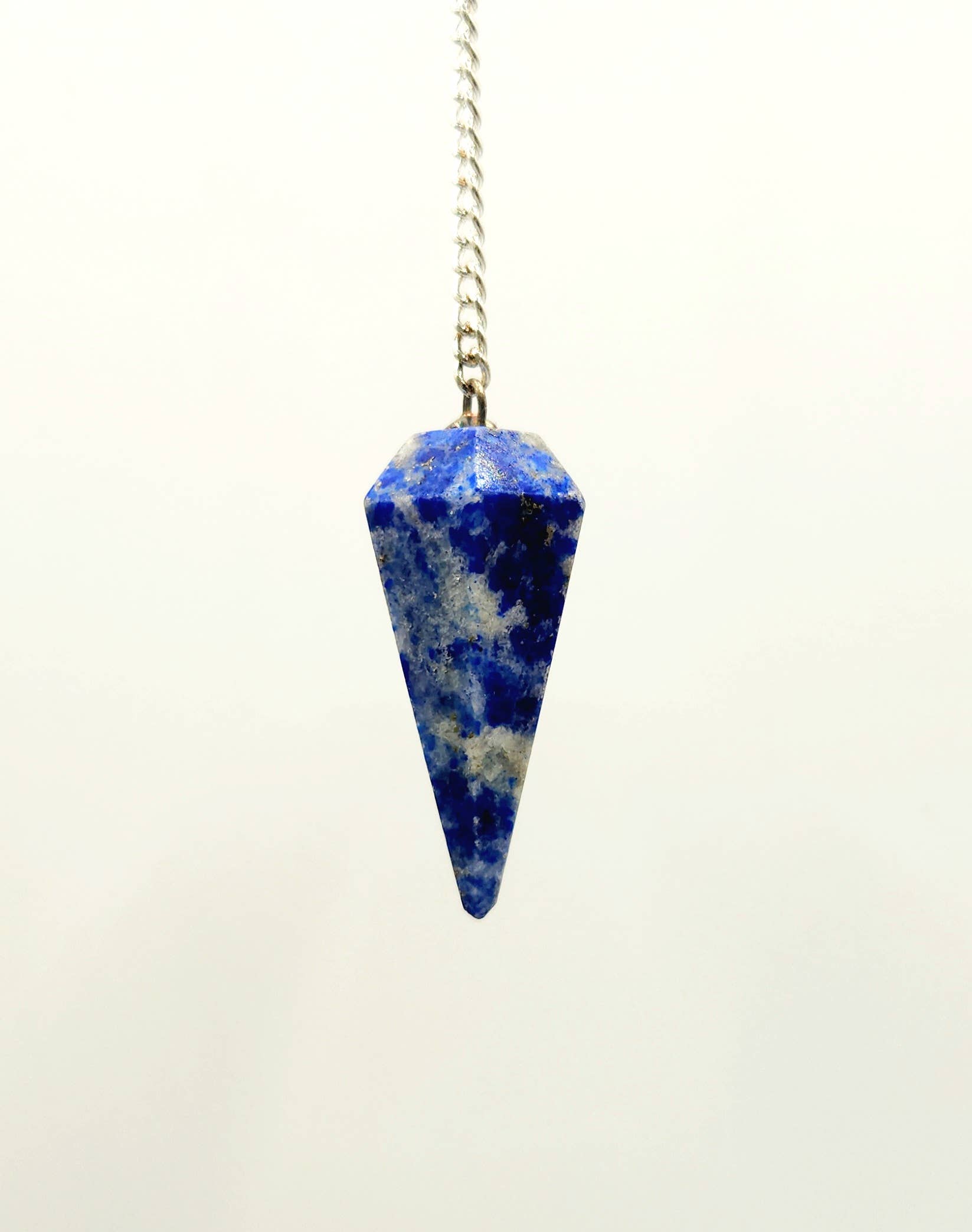 Meraki Gemstones - Wholesale Pendulum Board - Lapis Lazulli Pendulum with Silver Color Chain 5