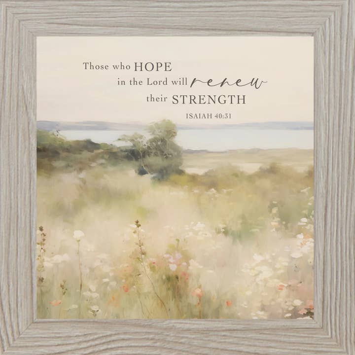 Summer Snow Art - Wholesale Art Print - Those Who Hope In The Lord Will Renew Their Strength Isiah
