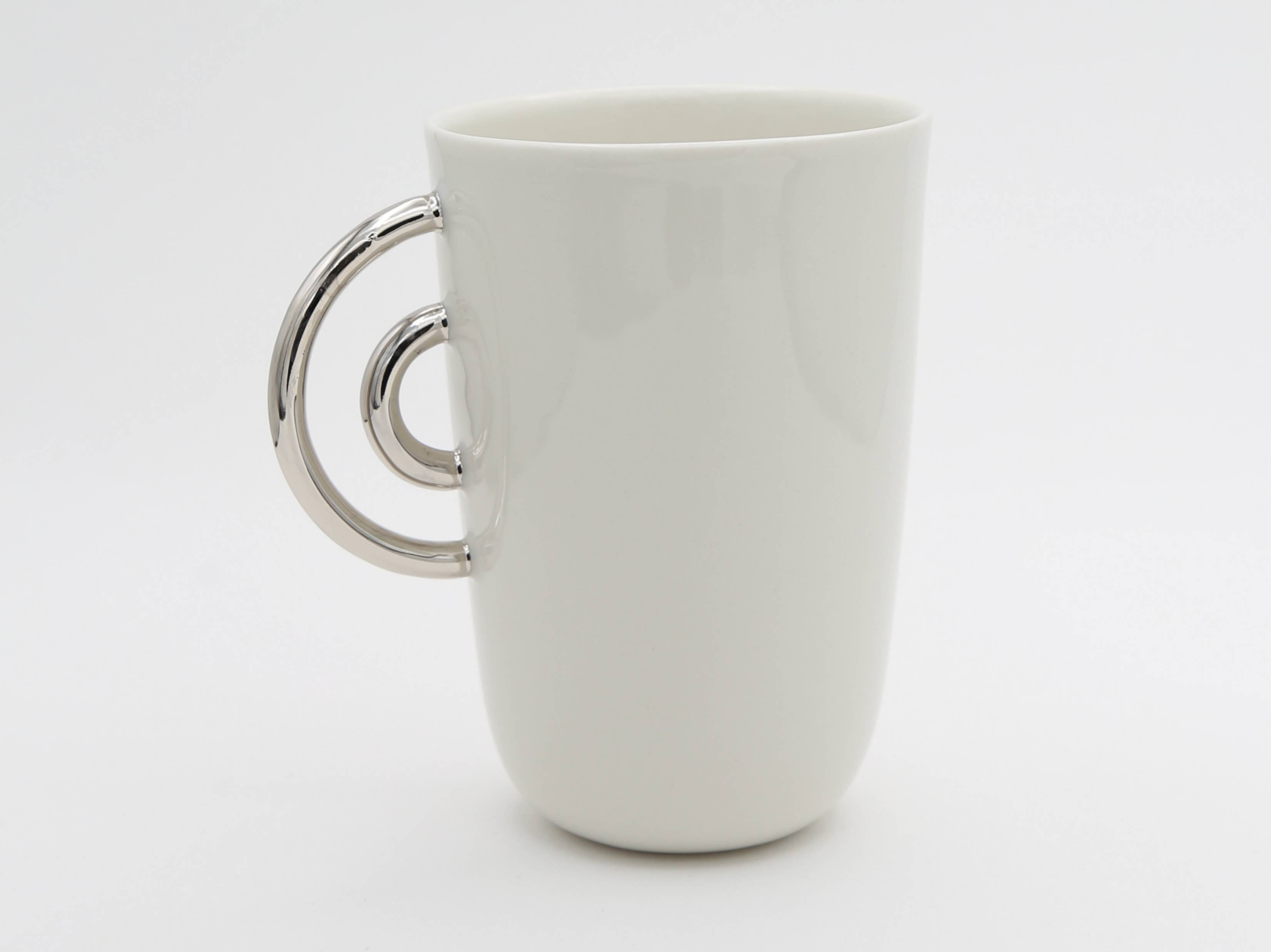 wemakeforms - Wholesale Coffee Mug - Circini Platin - Porcelain Mug